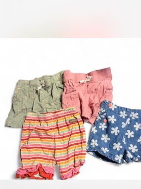 Matilda Jane Multicolor Girls Shorts - Pink, Green, Blue, Orange